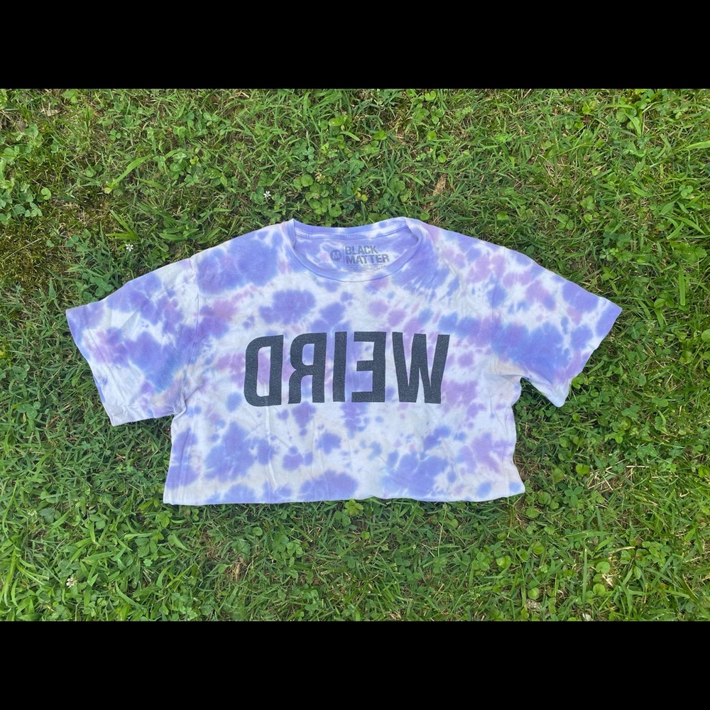 This tie dye t-shirt has experienced fading from being loved.